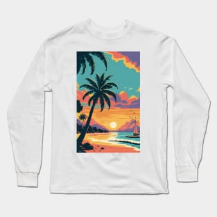 Sunset at the beach Long Sleeve T-Shirt